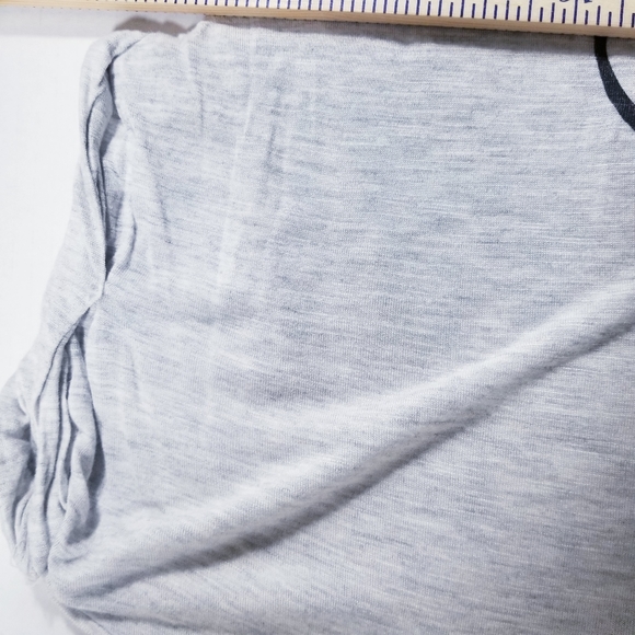 APT 9 LIGHT HEATHER GRAY CUFFED SLEEVE FOREVER SHIRT SIZE LARGE - Picture 12 of 12